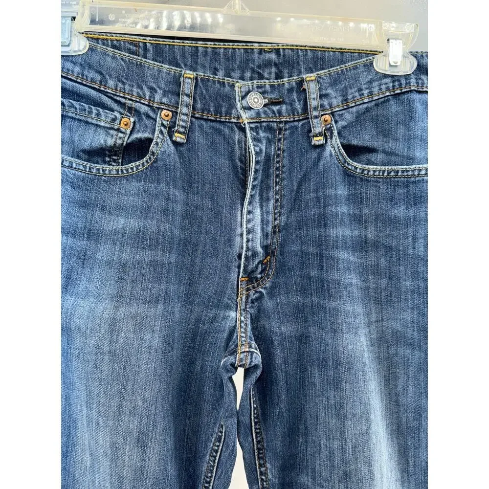 Levis 541 Athletic Fit Stretch Jeans Medium Wash Mens 36x32 Tapered Denim
